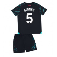 Dětský Fotbalový dres Manchester City John Stones #5 2023-24 Třetí Krátký Rukáv (+ trenýrky)